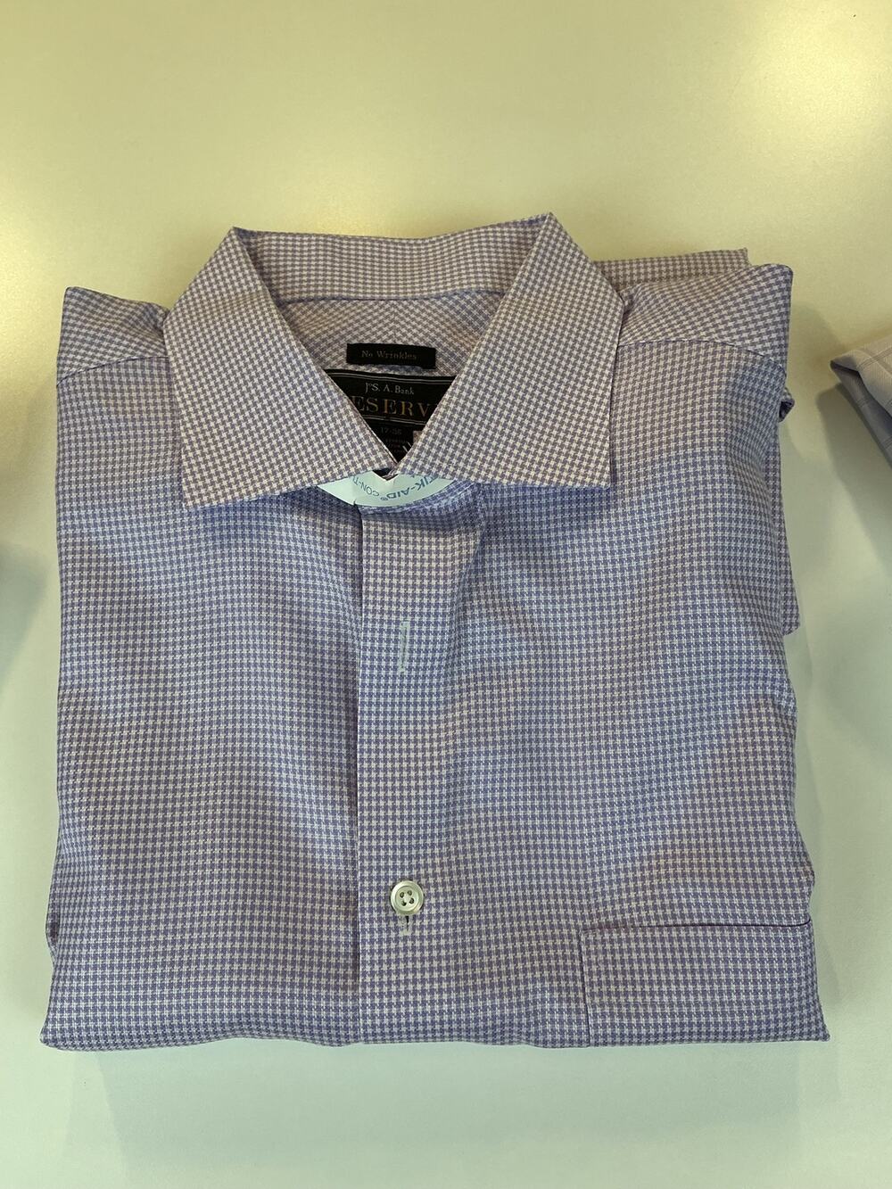 Lot of 3 Jos A Bank RESERVE Dress Shirts 17 35 Italian ALBINI Fabric
